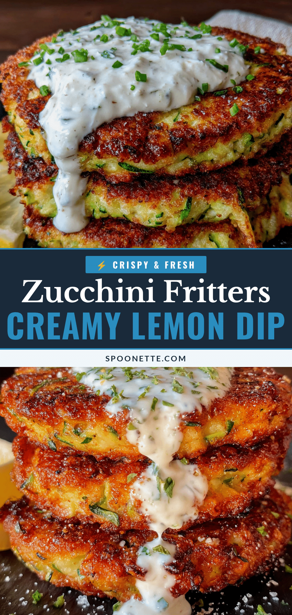 crispy parmesan zucchini fritters recipe