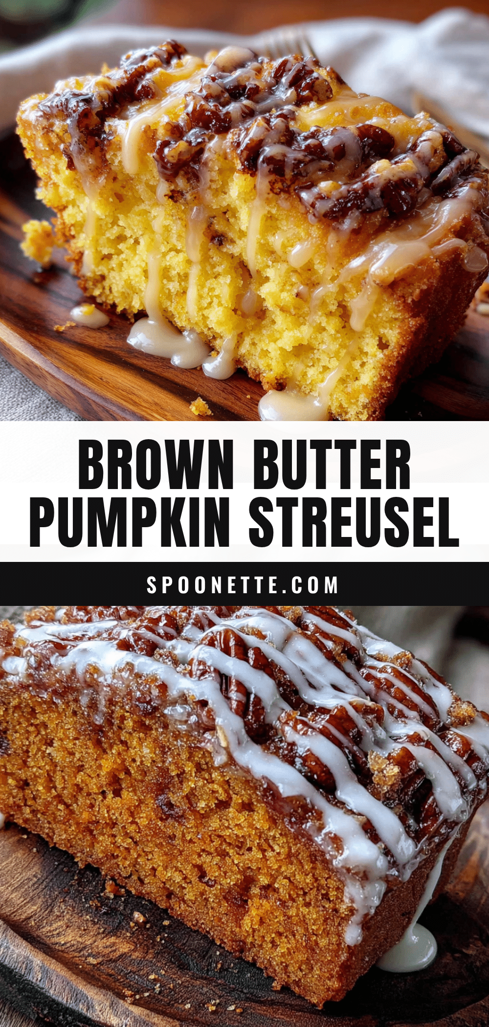 pumpkin coffee cake with brown butter pecan streusel recipe