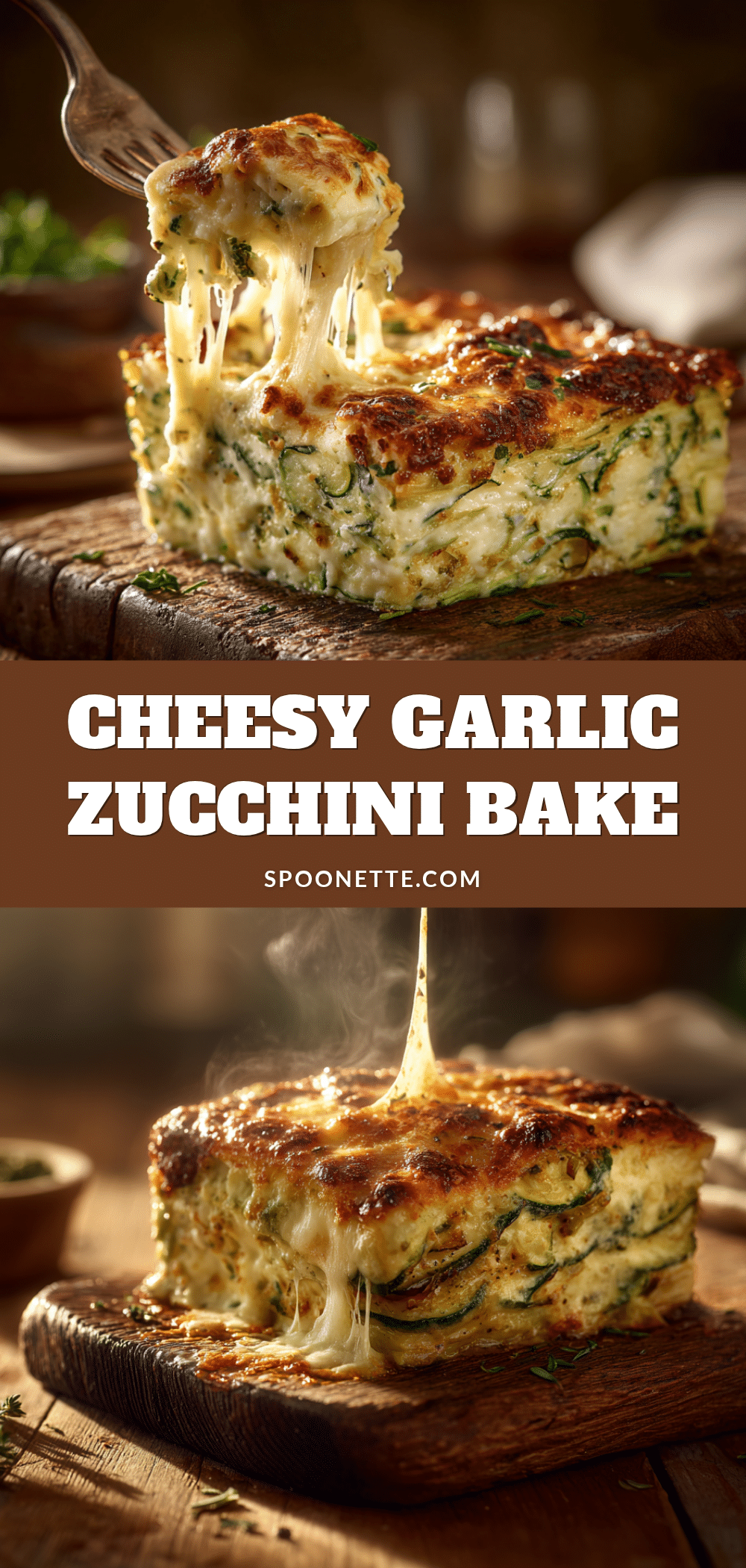 cheesy garlic zucchini bake recipe
