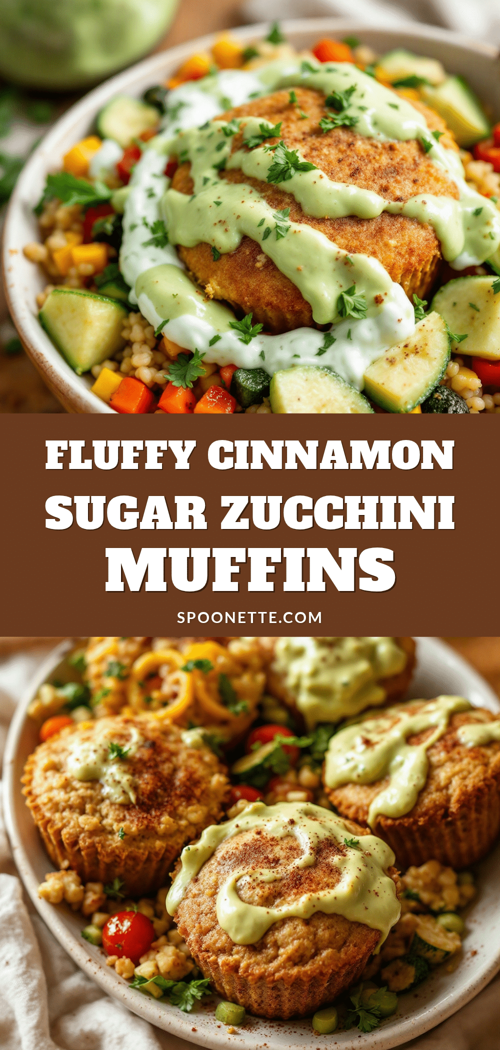 cinnamon sugar zucchini muffins recipe