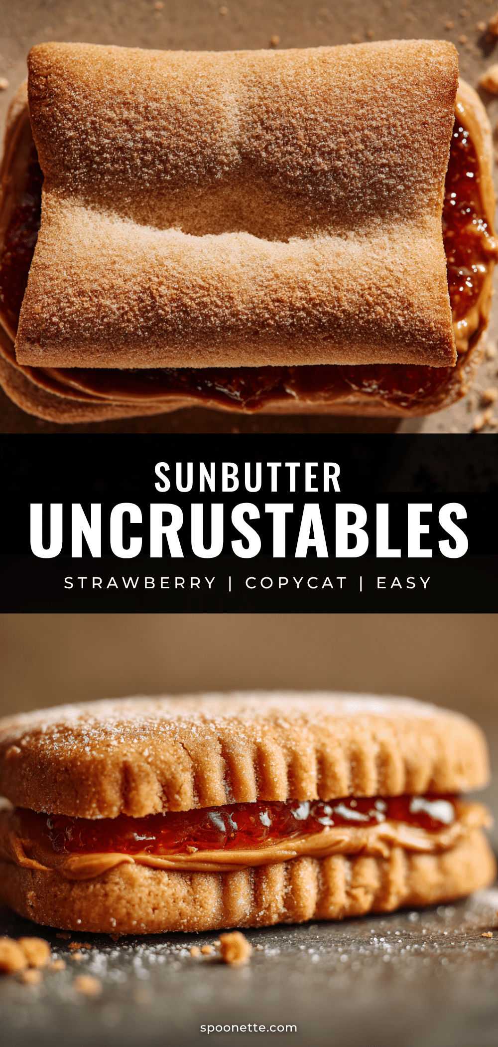 copycat sunbutter and strawberry jam uncrustables recipe