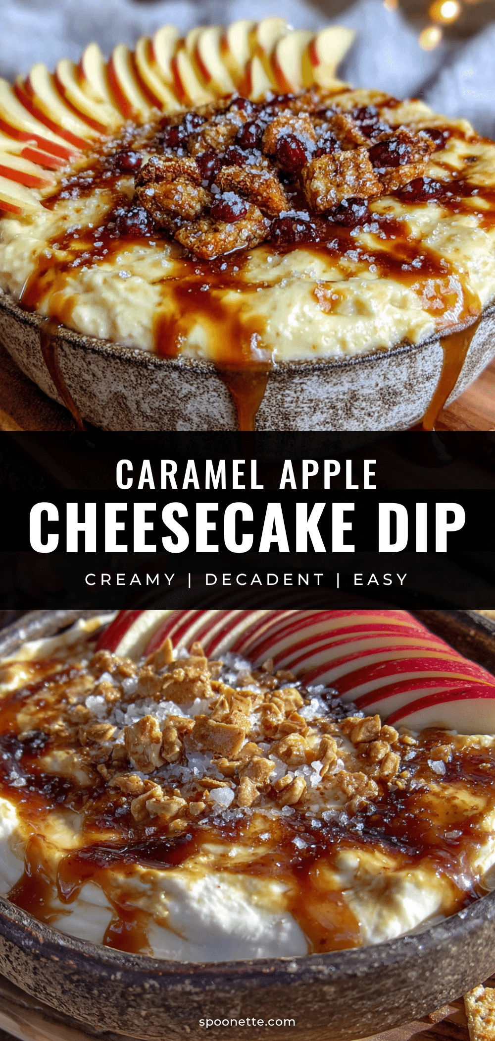 creamy caramel apple cheesecake dip recipe