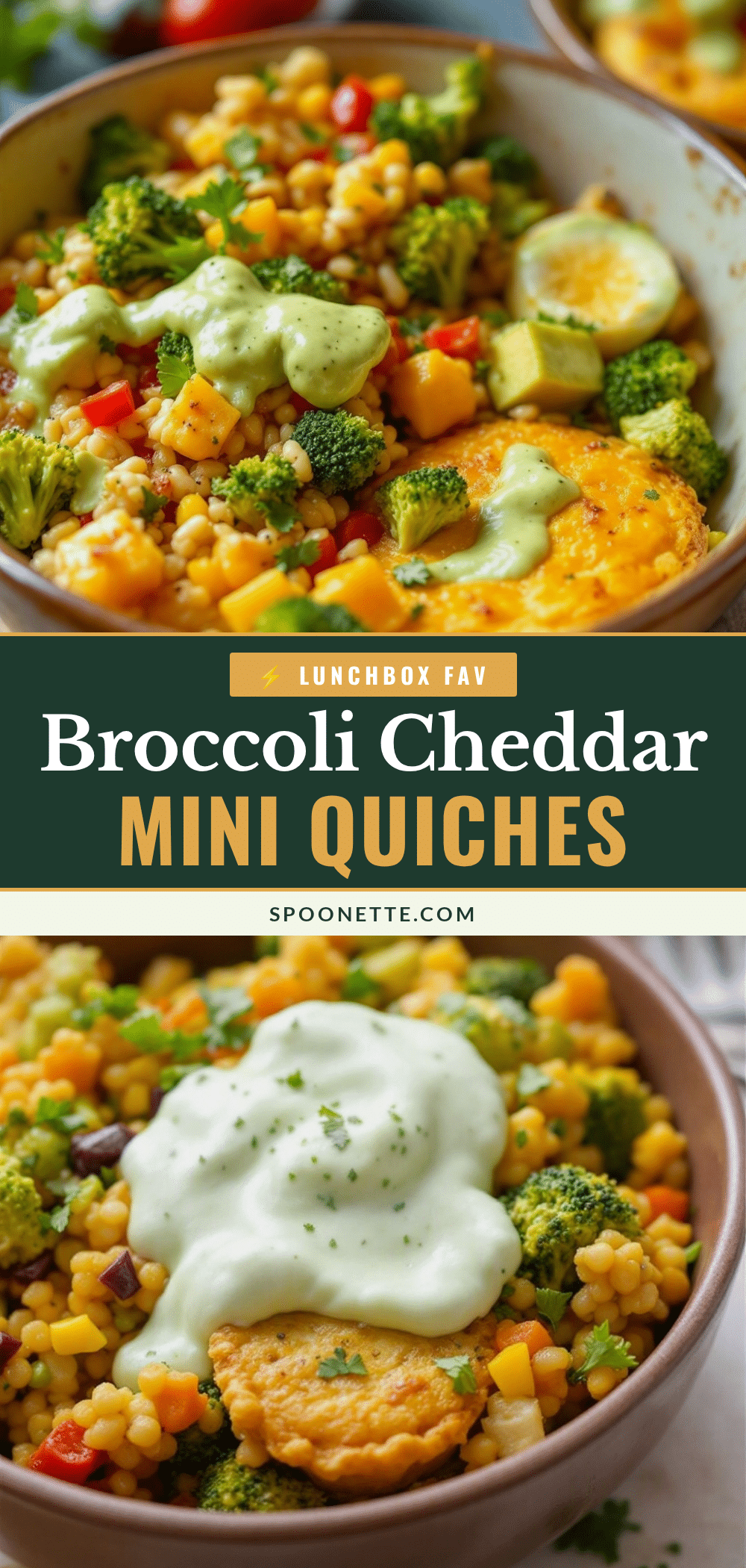 easy mini broccoli cheddar quiches recipe
