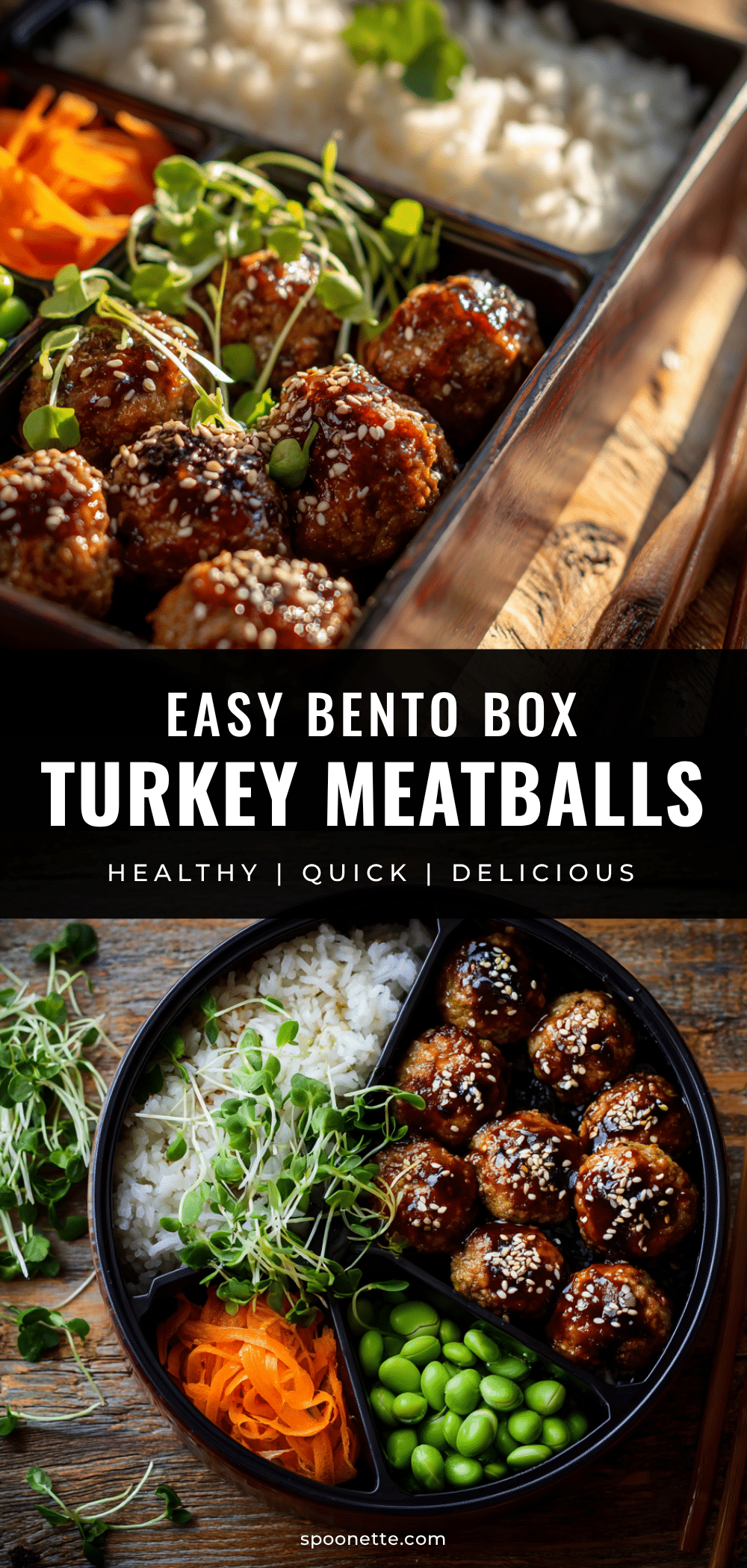easy mini turkey meatballs bento box lunch recipe