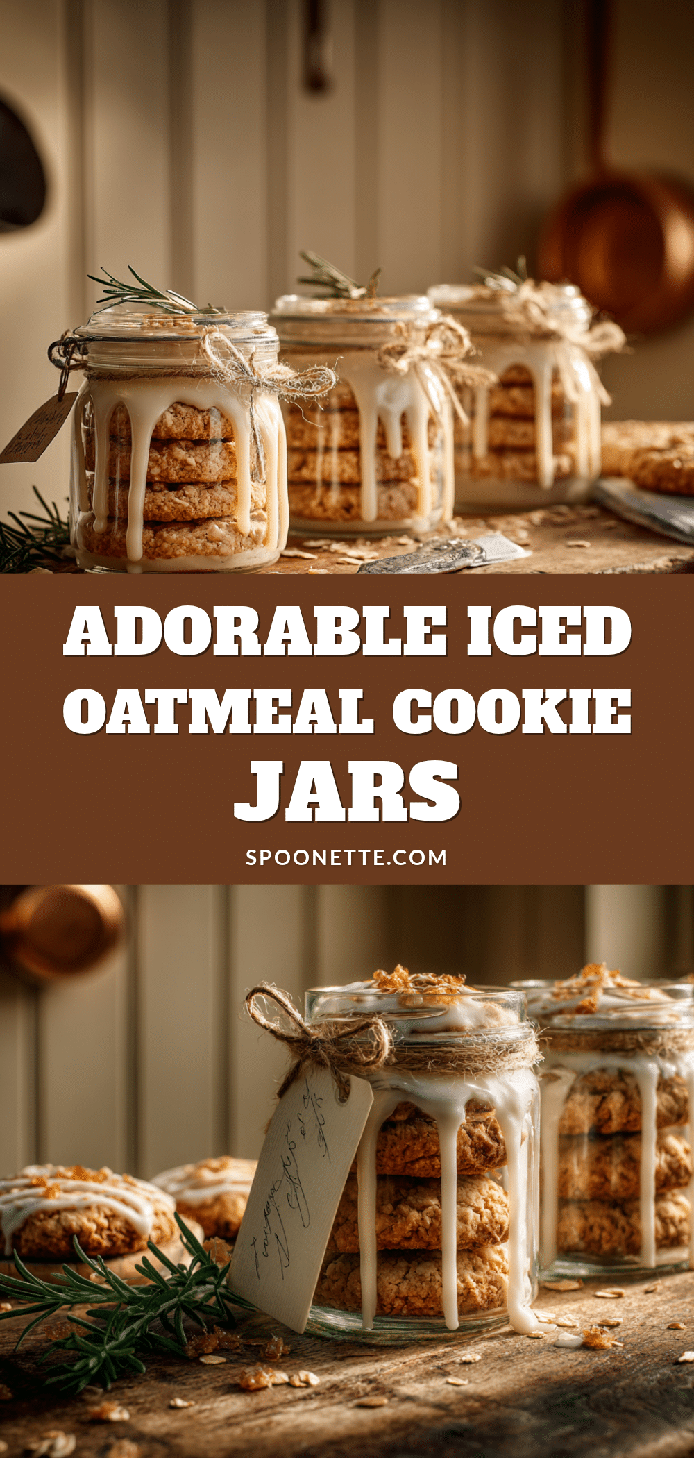 iced oatmeal cookie jars for teacher gifts recipe