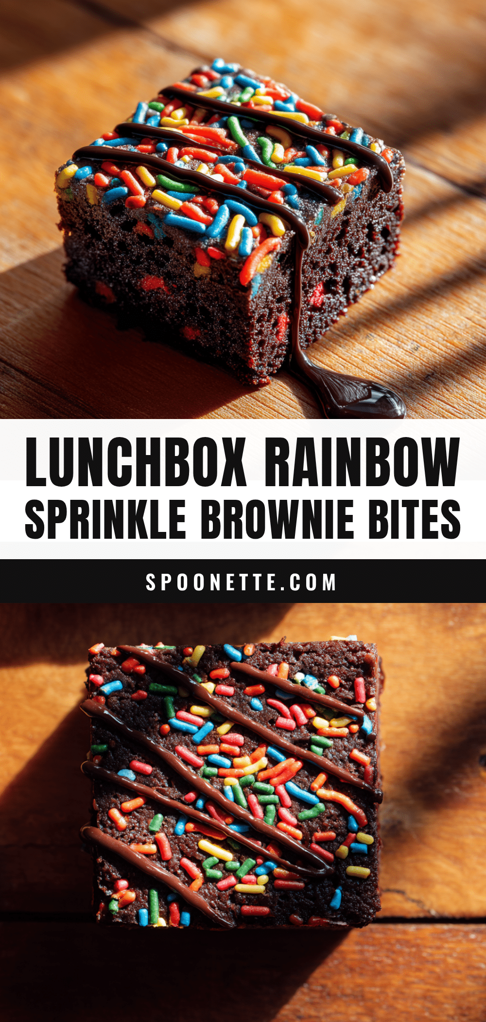 rainbow sprinkle brownie bites recipe