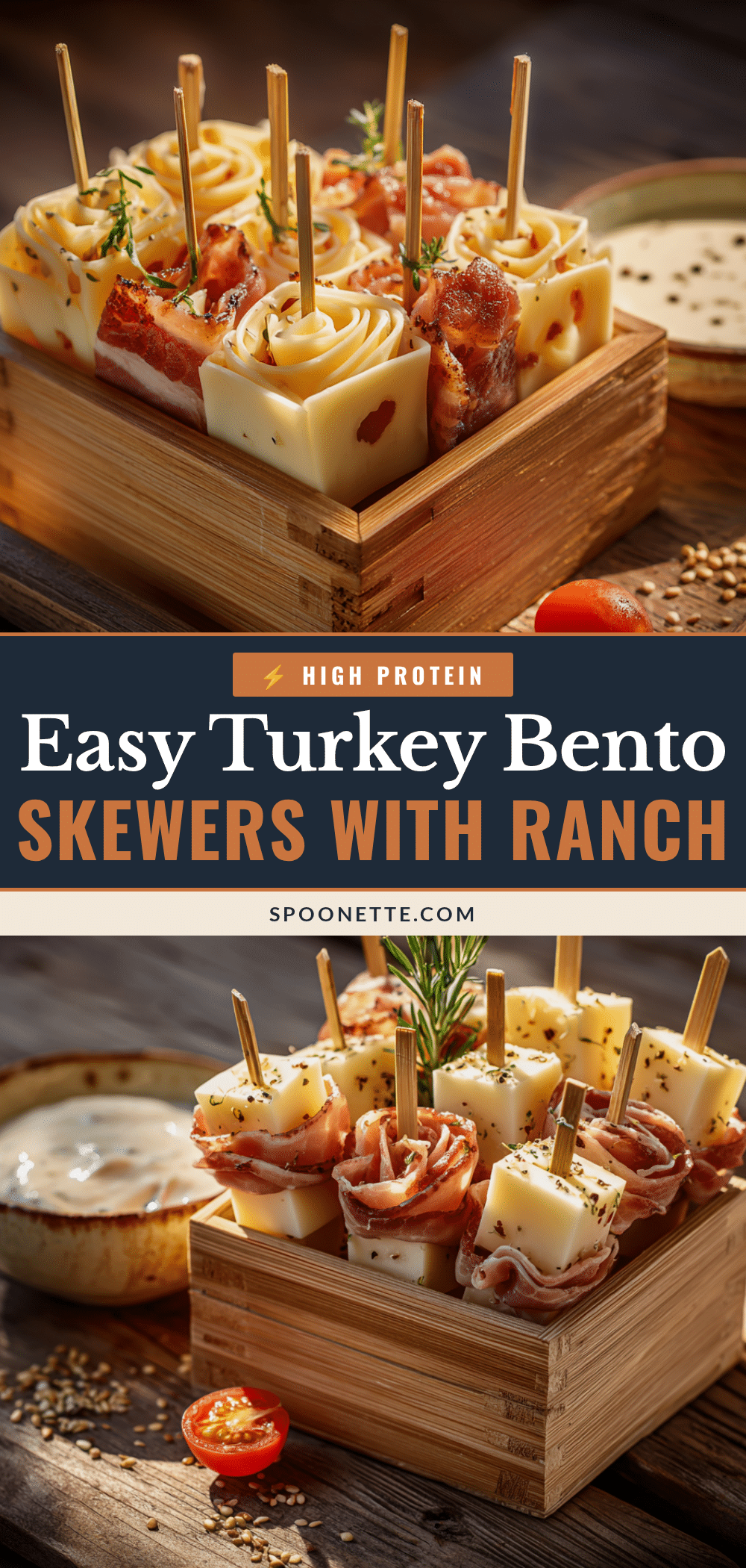 turkey and cheese bento skewers recipe