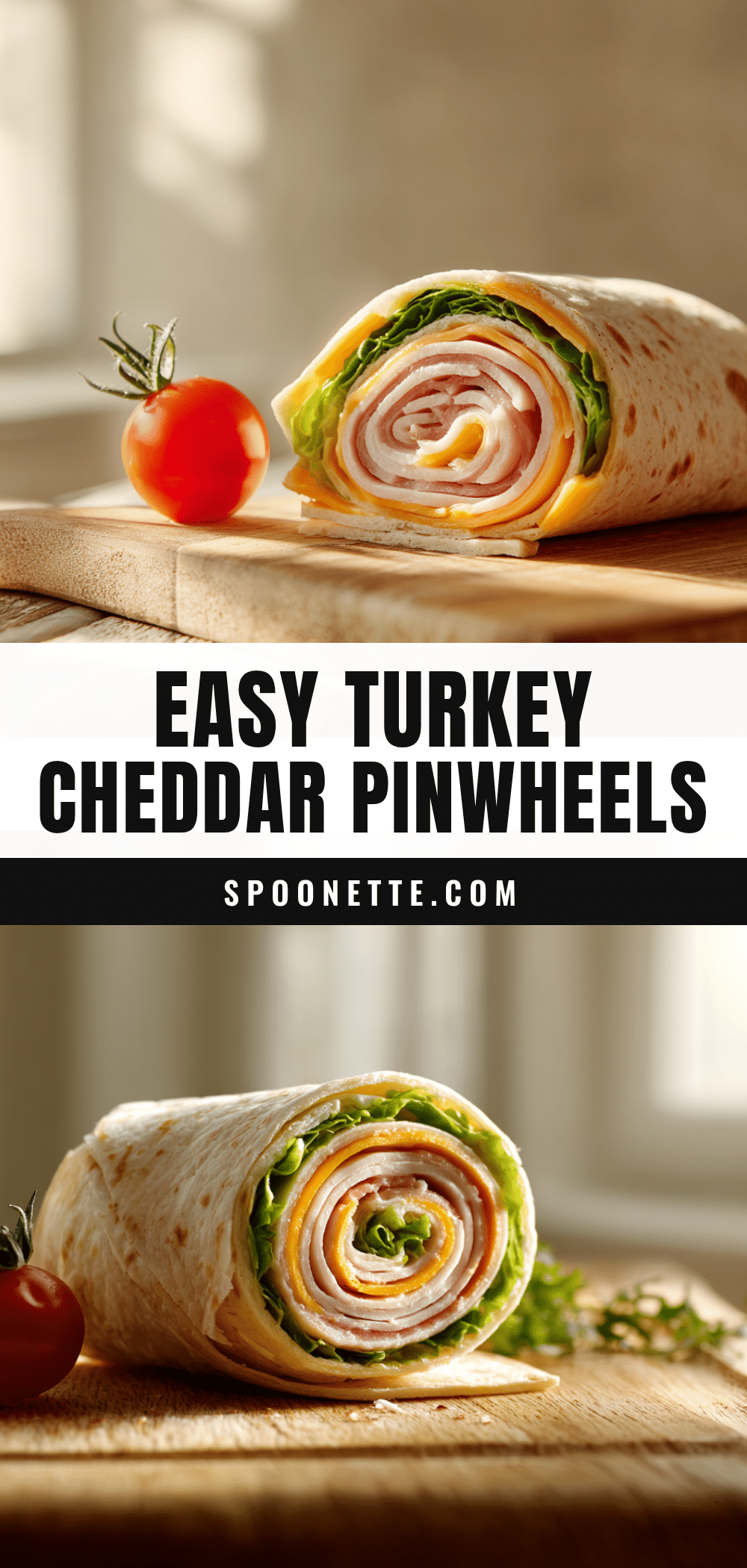 turkey cheddar pinwheel lunchbox roll-ups recipe