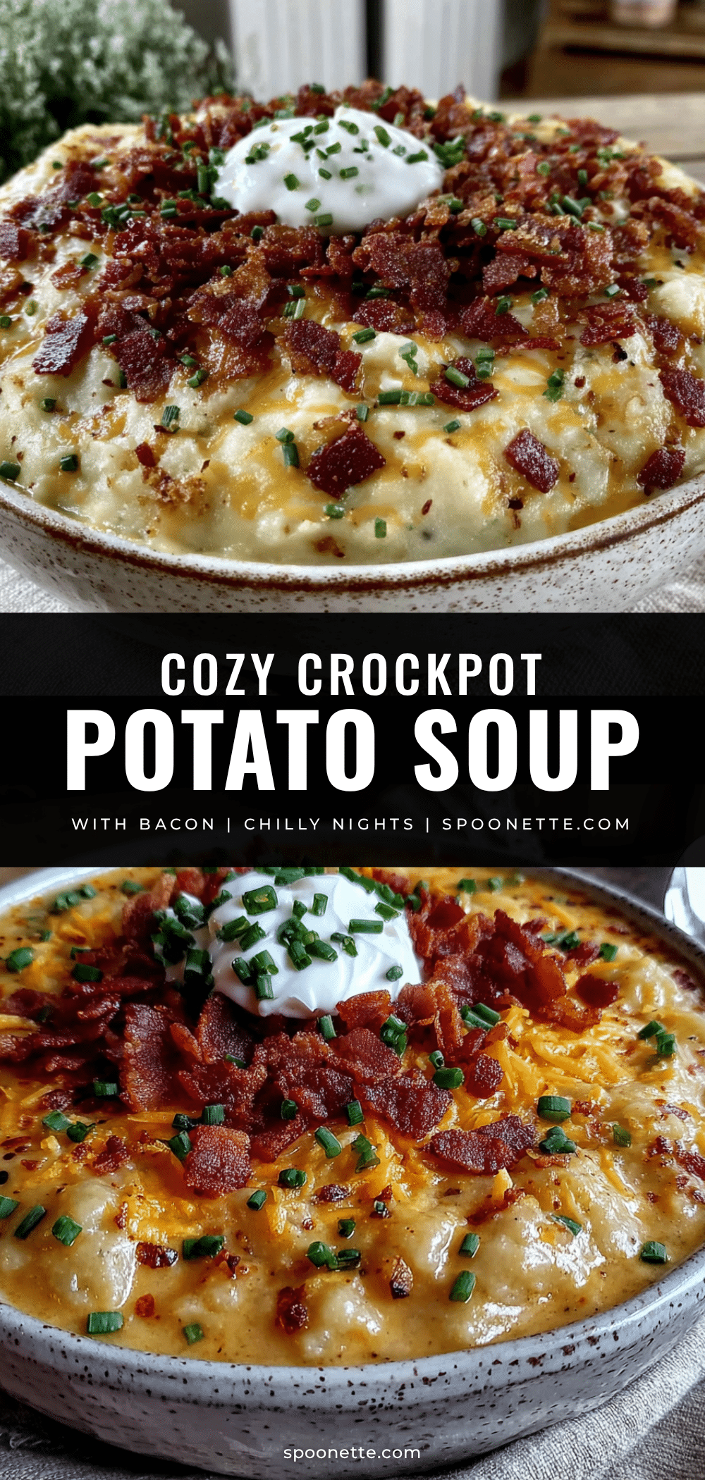 crockpot potato soup with bacon recipe